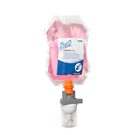 Scott® Mousse nettoyante pour les mains Essential 6346, 500 doses/200 ml, 12 sachets de 0,2 litre, rose