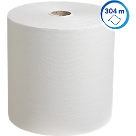 Scott® roll paper towels 6667, tear-resistant, 1-ply, 6 rolls á 304 m, white