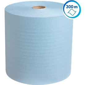 Scott® Roll paper towels 6668, scheurvast, 1-laags, 6 rollen á 304 m, blauw