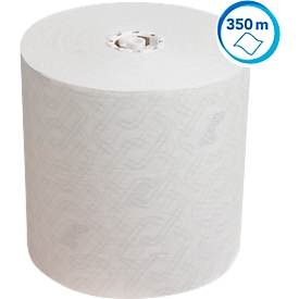 Scott® roll paper towels Essential 6691, 1-ply, 6 rolls á 350 m, total 2100 m, white