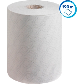 Scott® Slimroll Rollenpapiertücher Essential 6695, 1-lagig, 6 Rollen á 190 m, weiß