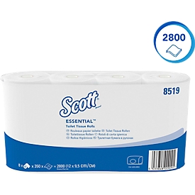 SCOTT toiletpapier 350, 2-laags, 64 rollen