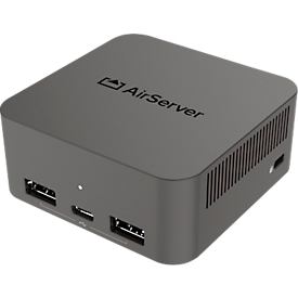 Screenshare System Legamaster Airserver Connect 3, 3840 x 2160 px, bis zu 12 Streams gleichzeitig, HDMI/USB/LAN/Wi-Fi, B 78 x T 78 x H 34 mm, schwarz