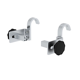 Sécurité de tête Munk pour échelles simples, vissage sans outil, compatible avec les trous de barreaux &amp; de marches, 2 pièces, ø 50 mm