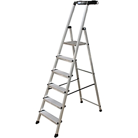 Secury Stufen-Stehleiter, 6 Stufen