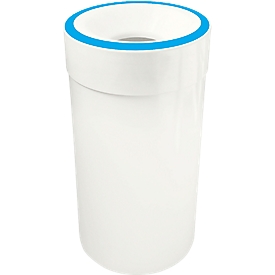 Selbstlöschender Abfallsammler, 60 L, weiß/blau