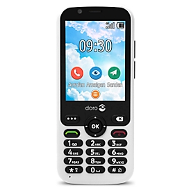 Seniorenhandy Doro 7010, 4G/LTE, 5,45", 3 MP Kamera, WhatsApp & Facebook, SOS-Taste, Ortungsfunktion, intuitiv bedienbar, WiFi/GPS/Bluetooth, weiß