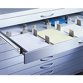 Separador estantes, adecuado para todos los armarios para planos