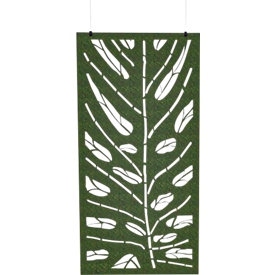 Séparation de pièce Texo, montage au plafond, améliore l'acoustique de la pièce, y compris suspension par câble et clips de fixation, L 850 x H 1700 mm, feutre/PET, gris foncé, 2 pièces