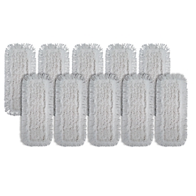 Serpillères pour balai de nettoyage, 500 x 130 mm, set de 10 pièces