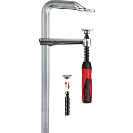 Serre-joint à vis tout acier GZ-2K largeur de serrage 120mm A.60mm poignée 2 composants BESSEY