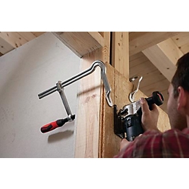 Serre-joint entièrement en acier OMEGA, largeur de serrage 160 mm, ouverture 80 mm, poignée à deux composants, BESSEY