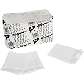 Serviettes à distributeur 1 épaisseur, 250 p.