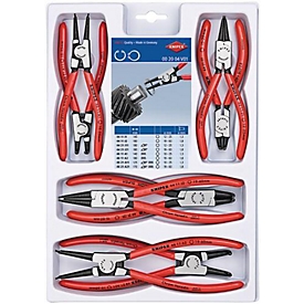 Set borgringtangen, 8-delig, SB-perforatie 10-60 mm, KNIPEX