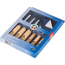 Set de 7 pièces en carton KIRSCHEN (cerises)