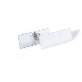 Set de badges avec clip combiné, 40 x 105 mm, 14 pièces, 42 badges à insérer BADGEMAKER® inclus