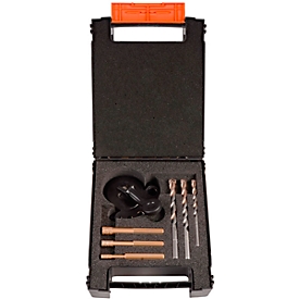 Set diamantboren Projahn 3-in-1, 7-delig, Boren met Ø 6/8/10 mm, boorhulp, voor machines met driebekken klauwplaat