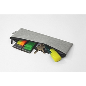 Set organisateur de poche Sigel, 2 pièces, L 250 x P 10 x H 180 mm, RPET/feutre synthétique, gris clair