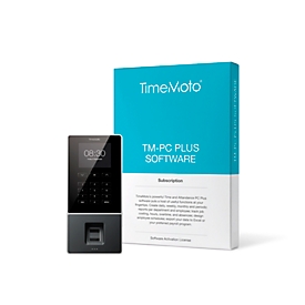 Set: TimeMoto Time Recording TM-626 Complete Package + Extension Software TimeMoto PC Software Plus