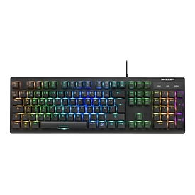 Sharkoon Skiller MECH SGK30 - Tastatur - Hintergrundbeleuchtung - USB - Italienisch - Tastenschalter: blauer Schalter