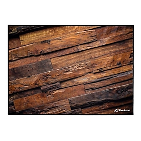 Sharkoon SKILLER SFM12 Wood - Schutzmatte für Gaming - rechteckig - 140 x 100 cm - braun