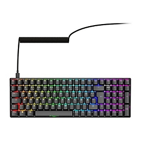 Sharkoon SKILLER SGK50 S2 - Tastatur - 96% - Hintergrundbeleuchtung - USB - QWERTZ - Deutsch - Tastenschalter: Gateron Brown (Hot-swappable)