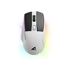 Sharkoon SKILLER SGM50W - Maus - optisch - 6 Tasten - kabellos, kabelgebunden - 2.4 GHz, USB-C - kabelloser Empfänger (USB)