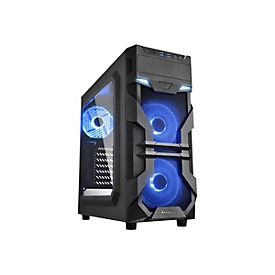 Sharkoon VS7-W - Tower - ATX - ohne Netzteil - Blau - USB/Audio