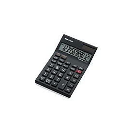 Sharp EL-124TWH - Desktop-Taschenrechner - 12 Stellen - Solarpanel, Speichersicherungsbatterie