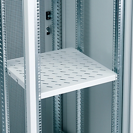 Shelf (19"), for server cabinet, Fixed mounting, depth 500 mm, ventilation slot