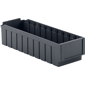 Shelf box RK 521, 10 compartments, made of recycled plastic, iron gray, 20 pcs. 