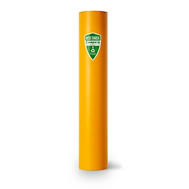 Shelf support protection a.m.p.e.r.e. ECO RACK, suitable for deep-freeze storage, signal colour, recycled plastic, W 70-87 x H 600 mm