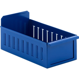 Shelf unit RK 335, sheet steel, W 162 x D 337 x H 100 mm, for 350 mm deep shelves, blue