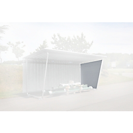 Side wall, trapezoidal sheet, right, for single-sided model
