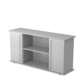 Sideboard met 2 deuren, lichtgrijs