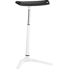 Siège assis-debout FIN - H 620 - 850 mm - piètement blanc