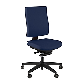 Siège de bureau CETO CT1310 Original Steifensand, mécanisme synchrone, sans accoudoirs, soutien lombaire, bleu foncé