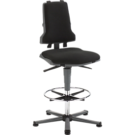 Siège de bureau COUNTER Sintec, patins, anthracite