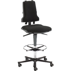 Siège de bureau COUNTER Sintec, roulettes d'arrêt pour siège, anthracite