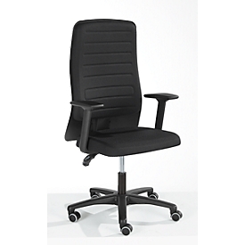 Siège de bureau ECCON plus-3 Prosedia, à contact permanent, avec accoudoirs, dossier en mousse moulée avec soutien lombaire, assise plate 