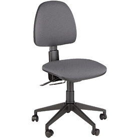 Siège de bureau JOLLY Leyform, à contact permanent, sans accoudoirs, dossier à hauteur ajustable, anthracite