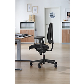 Siège de bureau Navigo Air-Care NowyStyl, avec accoudoirs, mécanisme synchrone, siège multicouche avec coussin d'air, fonction anti-choc, noir