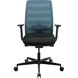 Siège de bureau SSI Proline NEW WORK - dossier maille - piétement noir - pétrole - notre marque Schäfer Shop Select