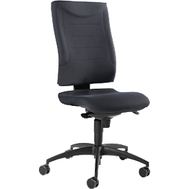 Siège de bureau SSI Proline P1 - mécanisme synchrone - soutien lombaire - arrondi pour les genoux - sans accoudoirs - anthracite -  Schäfer Shop Pure