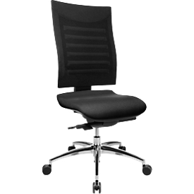 Siège de bureau SSI Proline S3 - mécanisme synchrone - dossier ergonomique - sans accoudoirs - noir/noir - Schäfer Shop Select