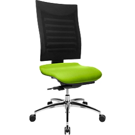 Siège de bureau SSI Proline S3 - mécanisme synchrone - dossier ergonomique - sans accoudoirs - vert pomme/noir - Schäfer Shop Select