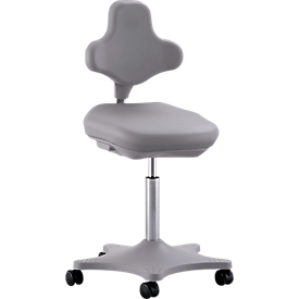 Siège pivotant pour laboratoire Labster 9103, mousse intégrale, gris