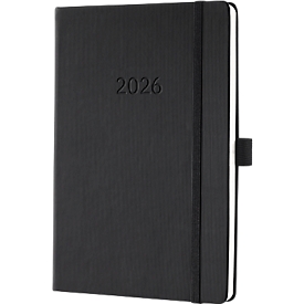 SIGEL Conceptum Wochennotiz-Kalender C2614, 192 Seiten, DIN A5, 80 g/m², Hardcover, schwarz