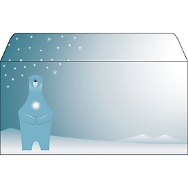 Sigel enveloppen Polar Bear, DIN lang, 25 st.