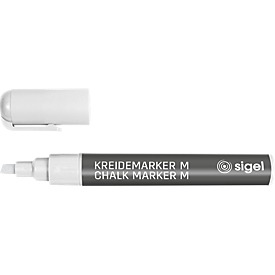 sigel Hochwertige Kreidemarker, 1 - 5 mm, GL-181, weiss